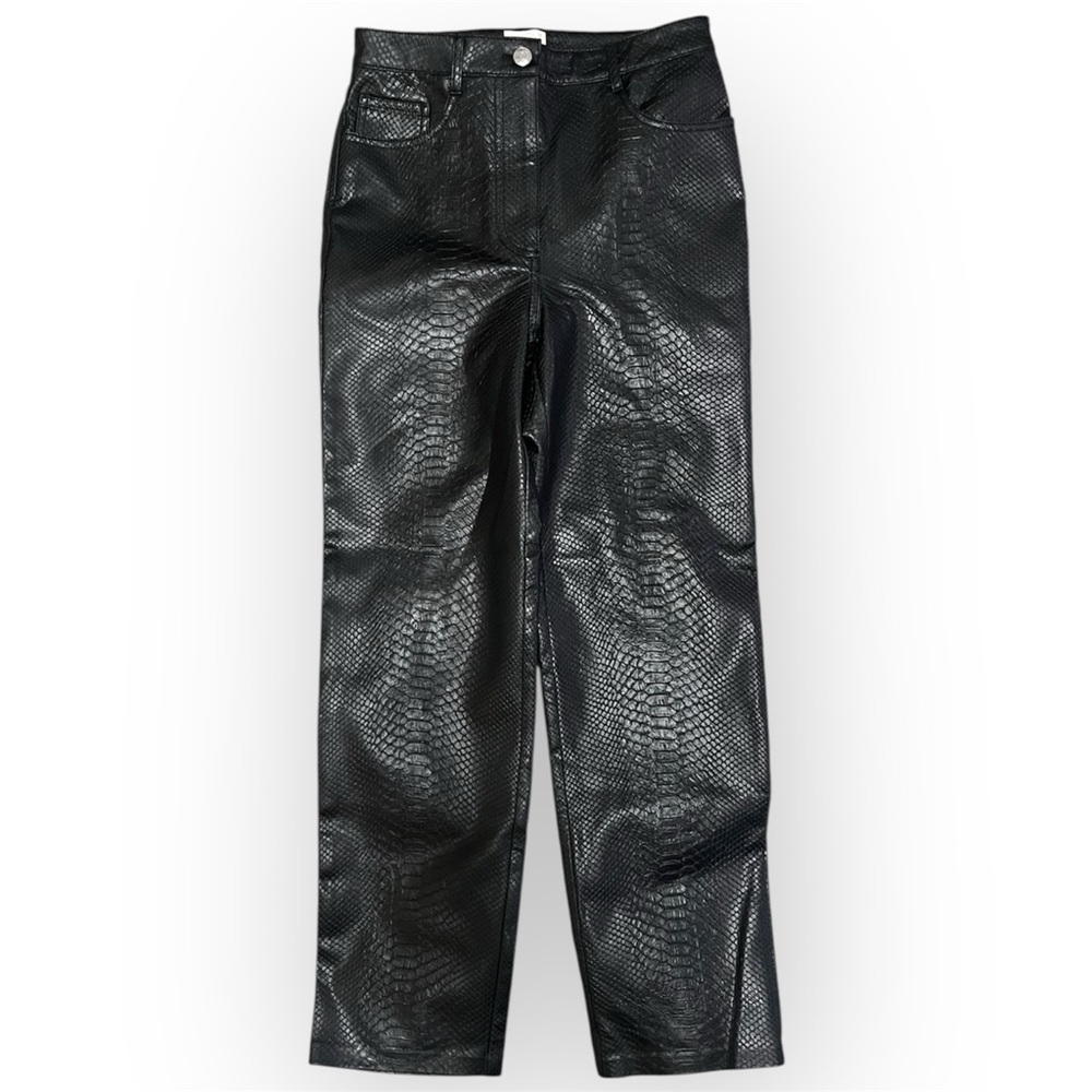Aritzia Wilfred Snakeskin Melina Pant size 2 black